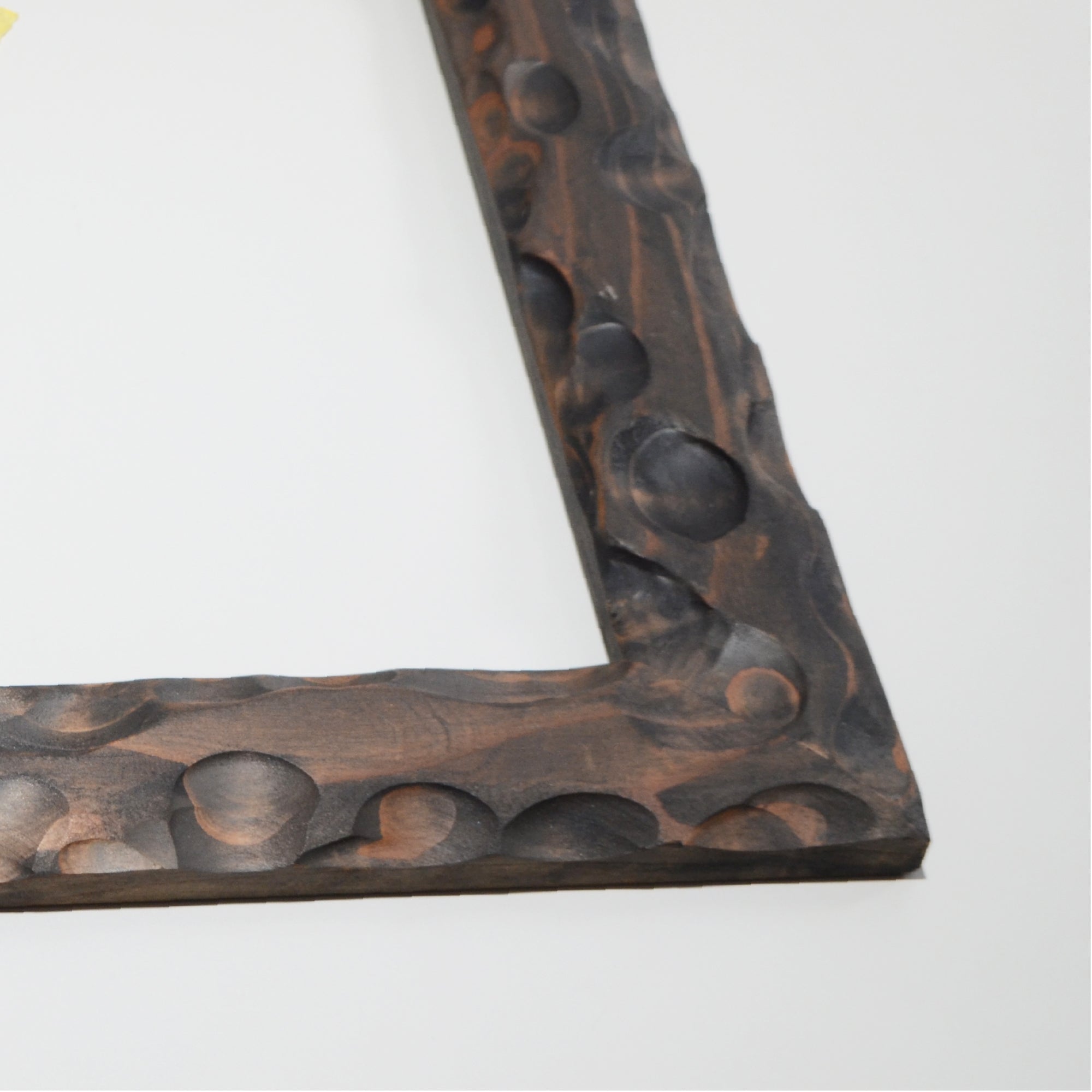 第3ワームホール：com / あぶく杢黒 /  abuku_b_06 / W34cm × H45.4cm / ビカクシダの額