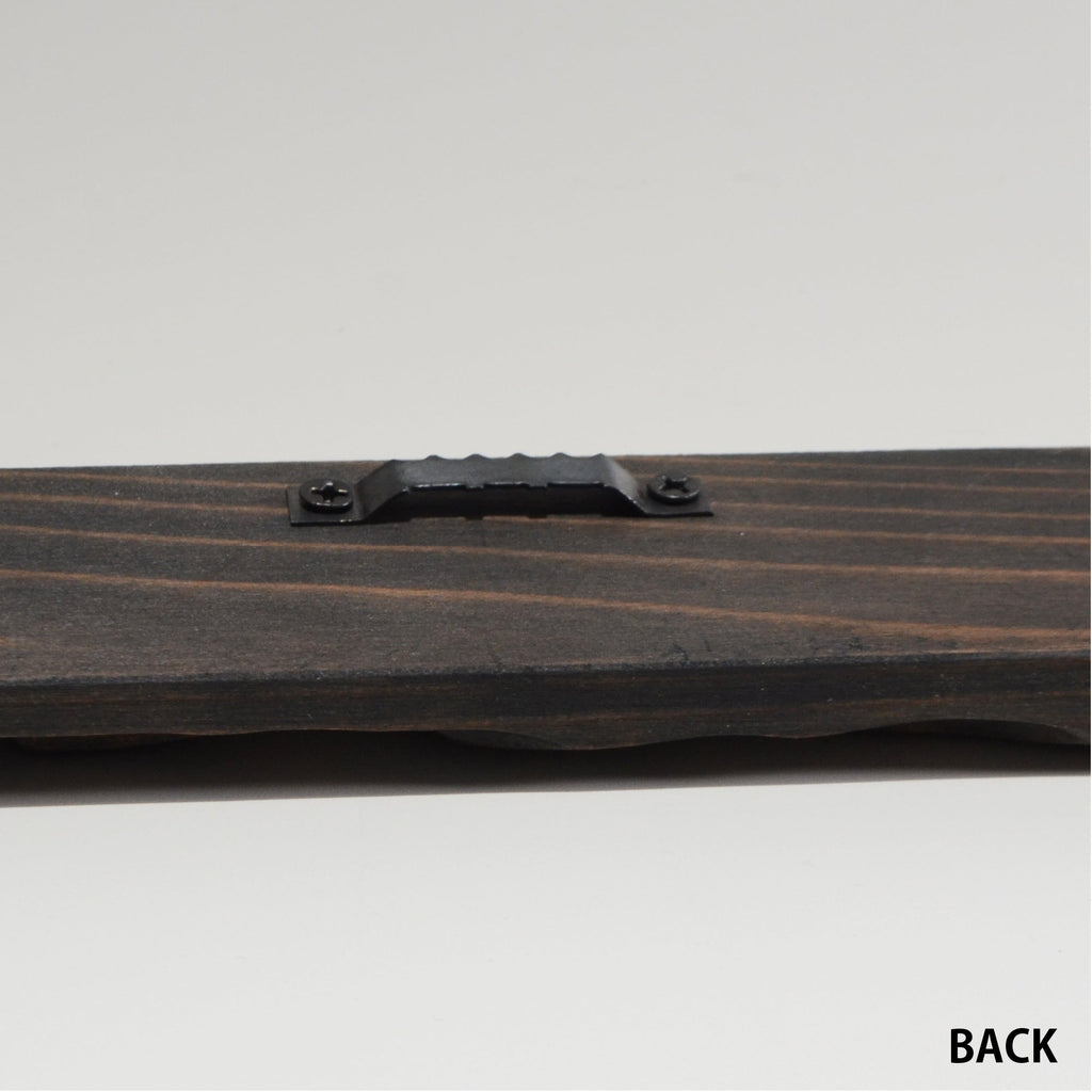 第3ワームホール：com / あぶく杢黒 /  abuku_b_06 / W34cm × H45.4cm / ビカクシダの額