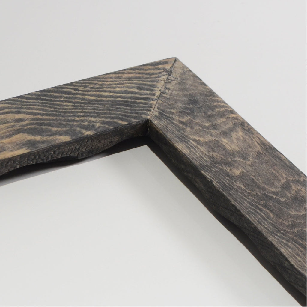 第3ワームホール：com / あぶく杢黒 /  abuku_b_07 / W45.5cm × H59.3cm / ビカクシダの額
