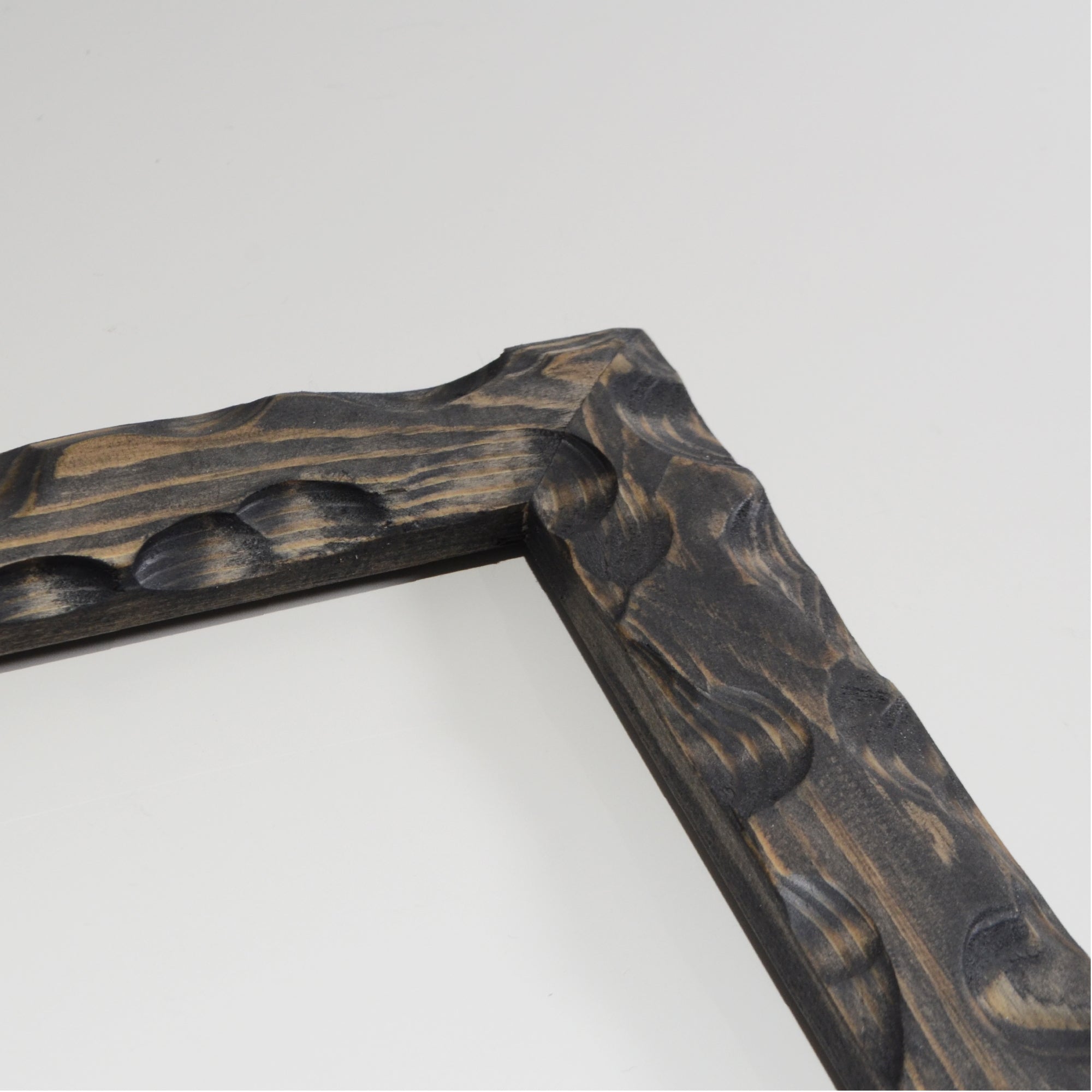 第3ワームホール：com / あぶく杢黒 /  abuku_b_08 / W44.6cm × H59cm / ビカクシダの額