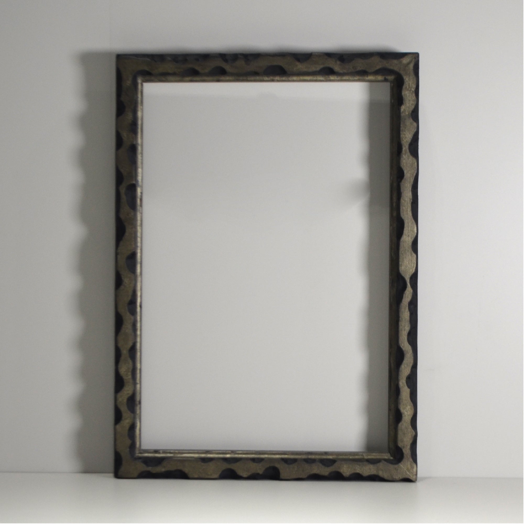 第3ワームホール：com / あぶくオリーブ /  abuku_09 / W35cm × H41cm / ビカクシダの額