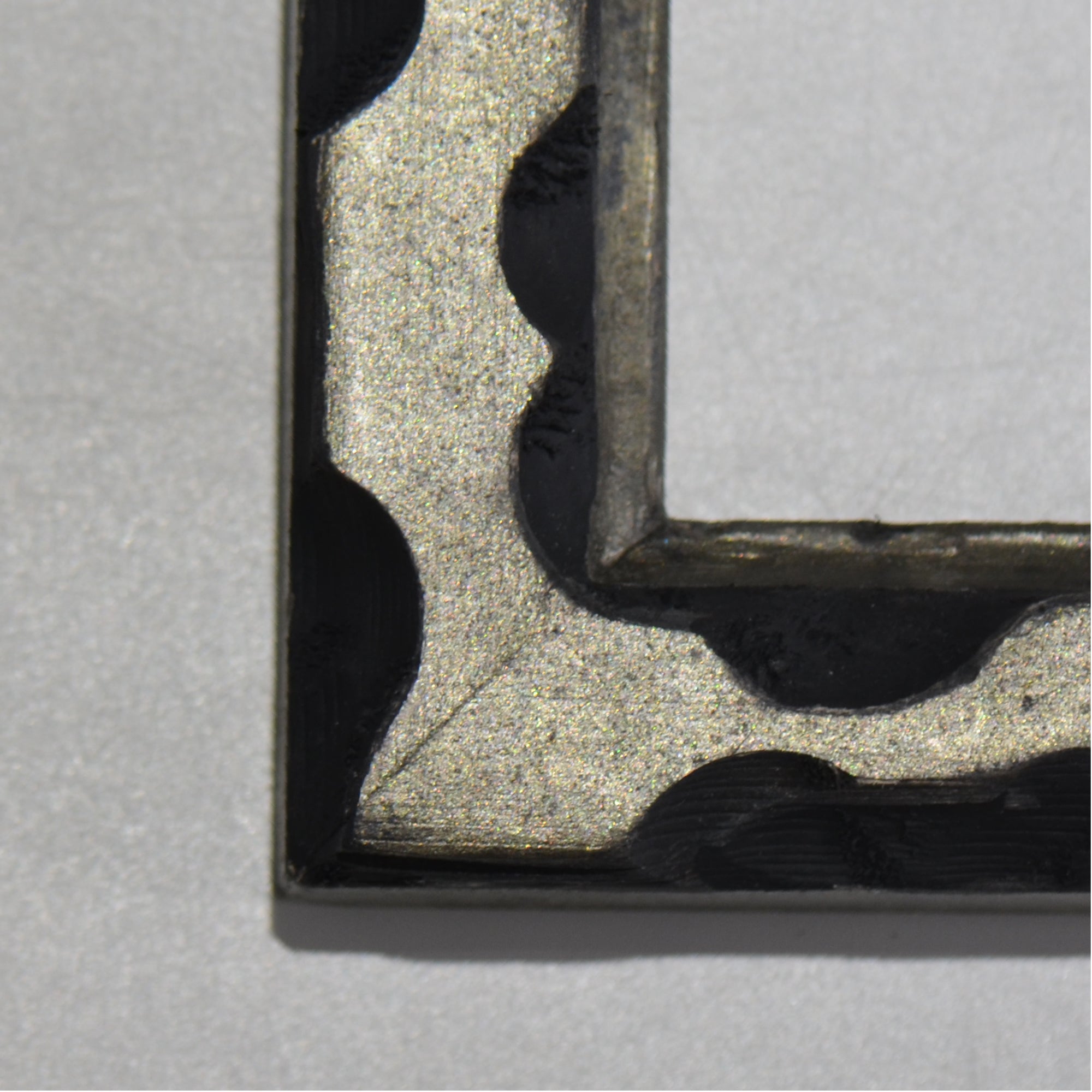 第3ワームホール：com / あぶくオリーブ /  abuku_09 / W35cm × H41cm / ビカクシダの額