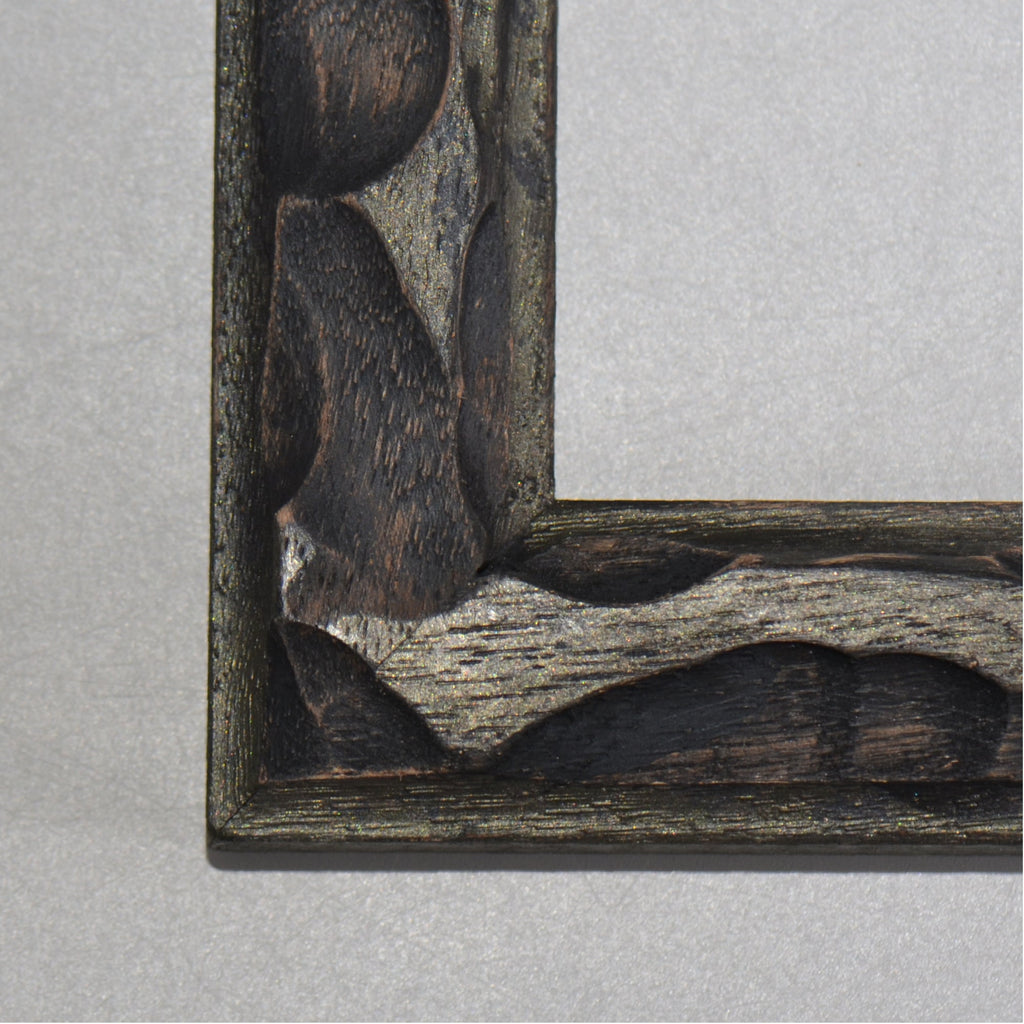 第3ワームホール：com / あぶく プラトー /  abuku_10 / W33.5cm × H45.7cm / ビカクシダの額