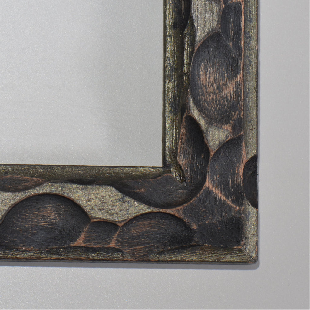 第3ワームホール：com / あぶく プラトー /  abuku_10 / W33.5cm × H45.7cm / ビカクシダの額