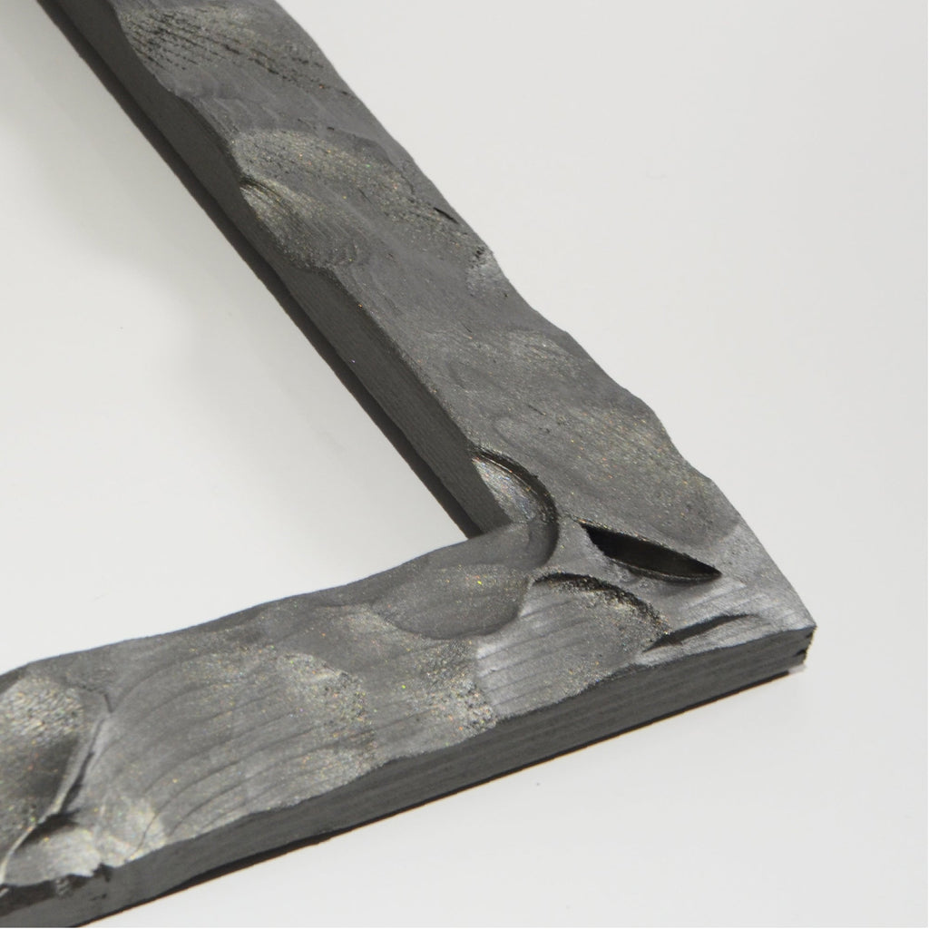 第3ワームホール：com / あぶく深森 /  abuku_ol_01 / W31cm × H25.5cm / ビカクシダの額