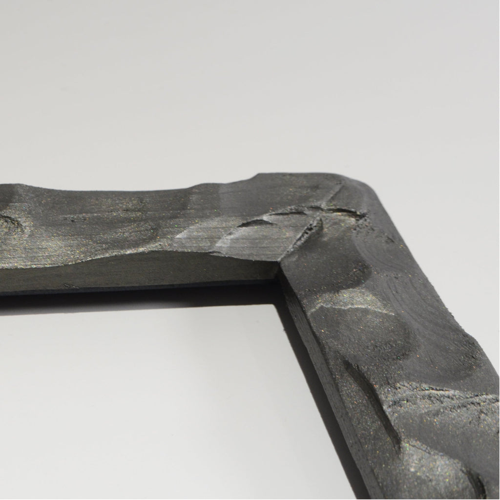 第3ワームホール：com / あぶく深森 /  abuku_ol_02 / W30.8cm × H35.3cm / ビカクシダの額