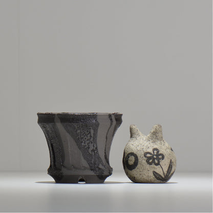 穂髙隆児 /akatuski02_03/ 約φ12cm / 植木鉢