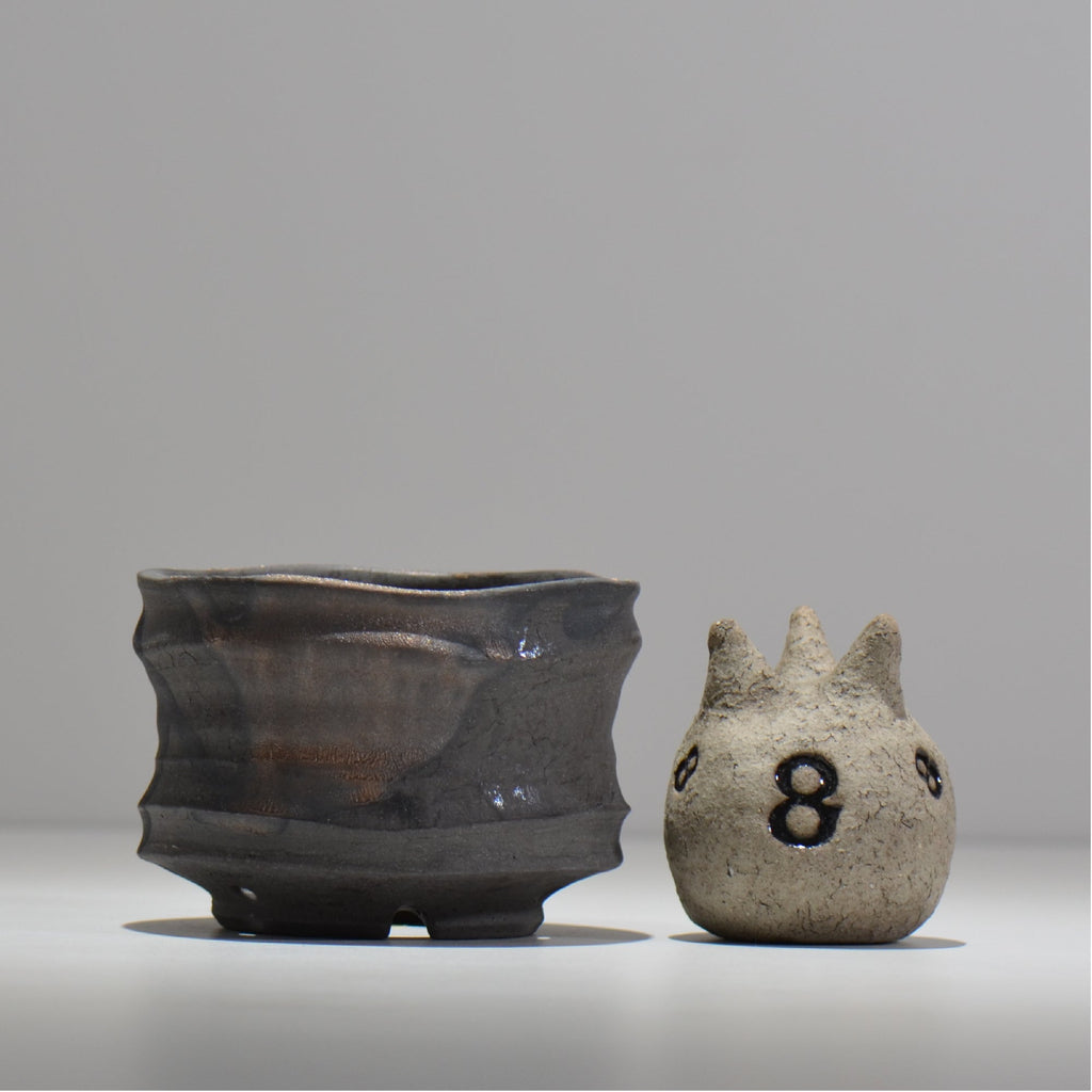 穂髙隆児 / 曙 -あけぼの- /hr_akbn03_m/ 約φ12.8cm / 植木鉢