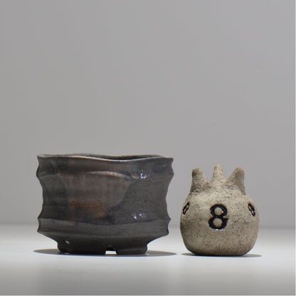 穂髙隆児 / 曙 -あけぼの- /hr_akbn03_m/ 約φ12.8cm / 植木鉢