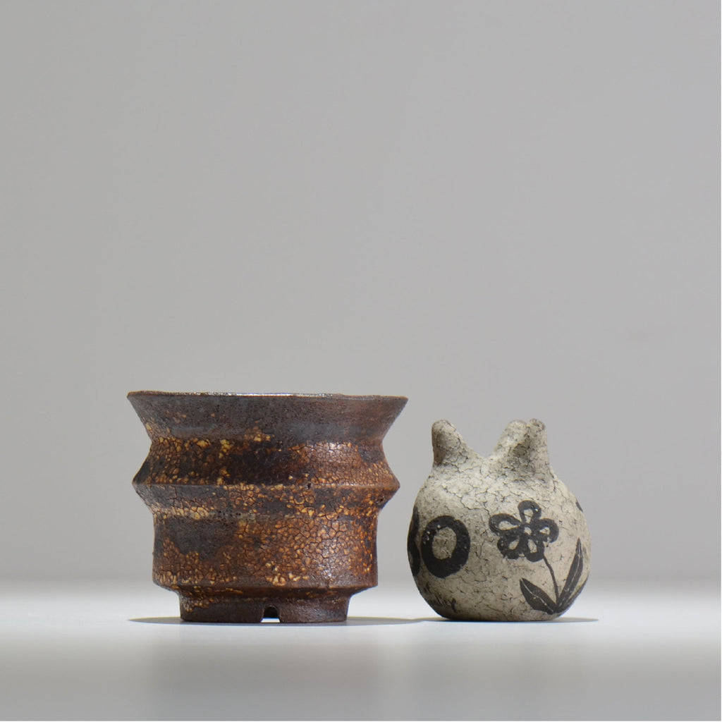 山下太 / ASOBO 罅（ひび）/ 05 / 約 φ11cm / 植木鉢