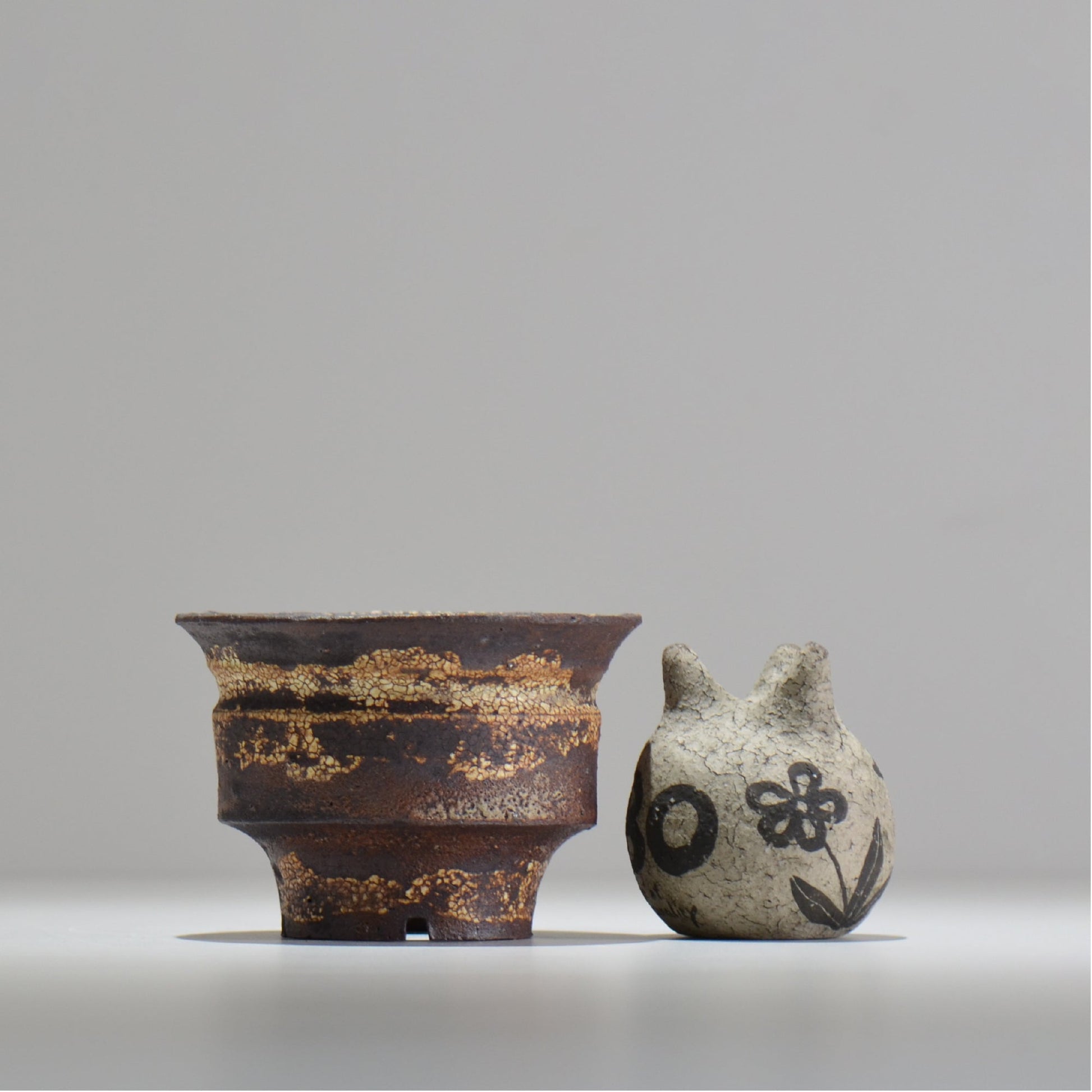 山下太 / ASOBO 罅（ひび）/ 07 / 約 φ12.8cm / 植木鉢