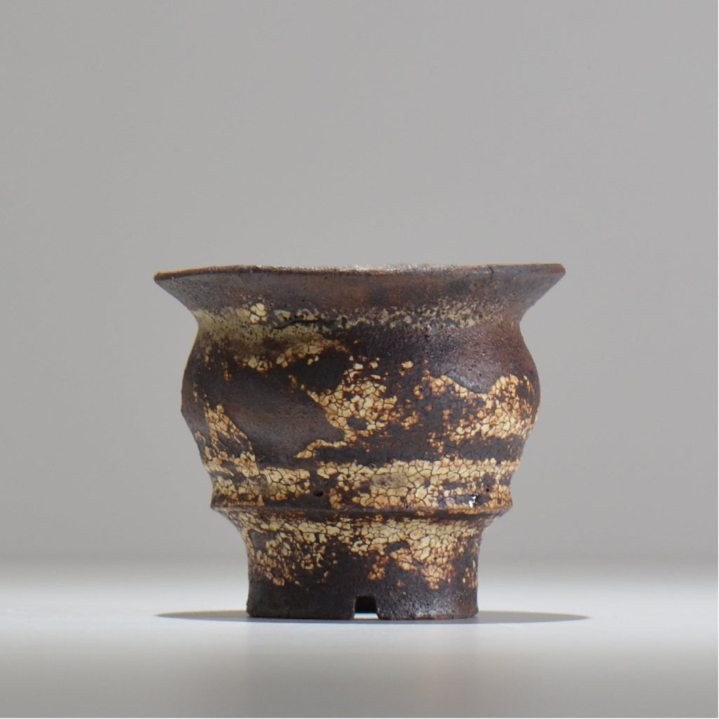 山下太 / ASOBO 罅（ひび）/ 08 / 約 φ11,5cm / 植木鉢