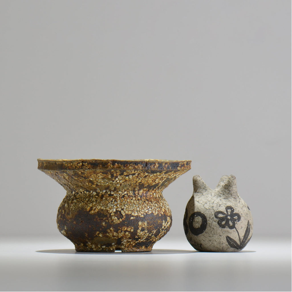 山下太 / ASOBO  罅（ひび）/ 20 / 約 φ16.5cm / 植木鉢