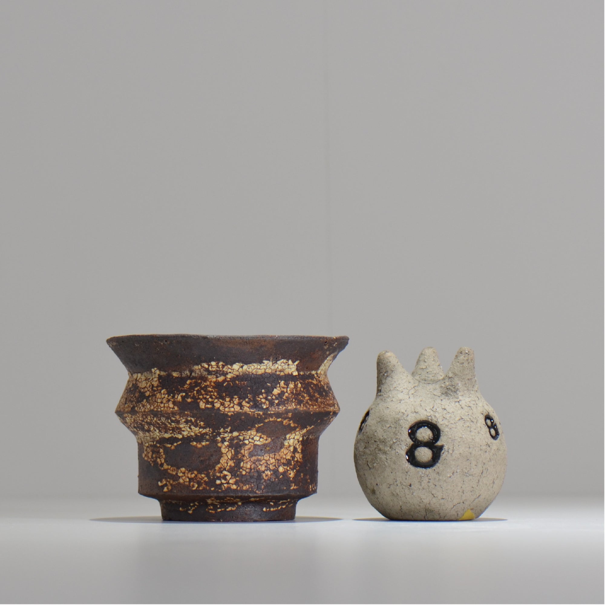 山下太 / ASOBO 罅（ひび）/ 22 / 約 φ11.7cm / 植木鉢