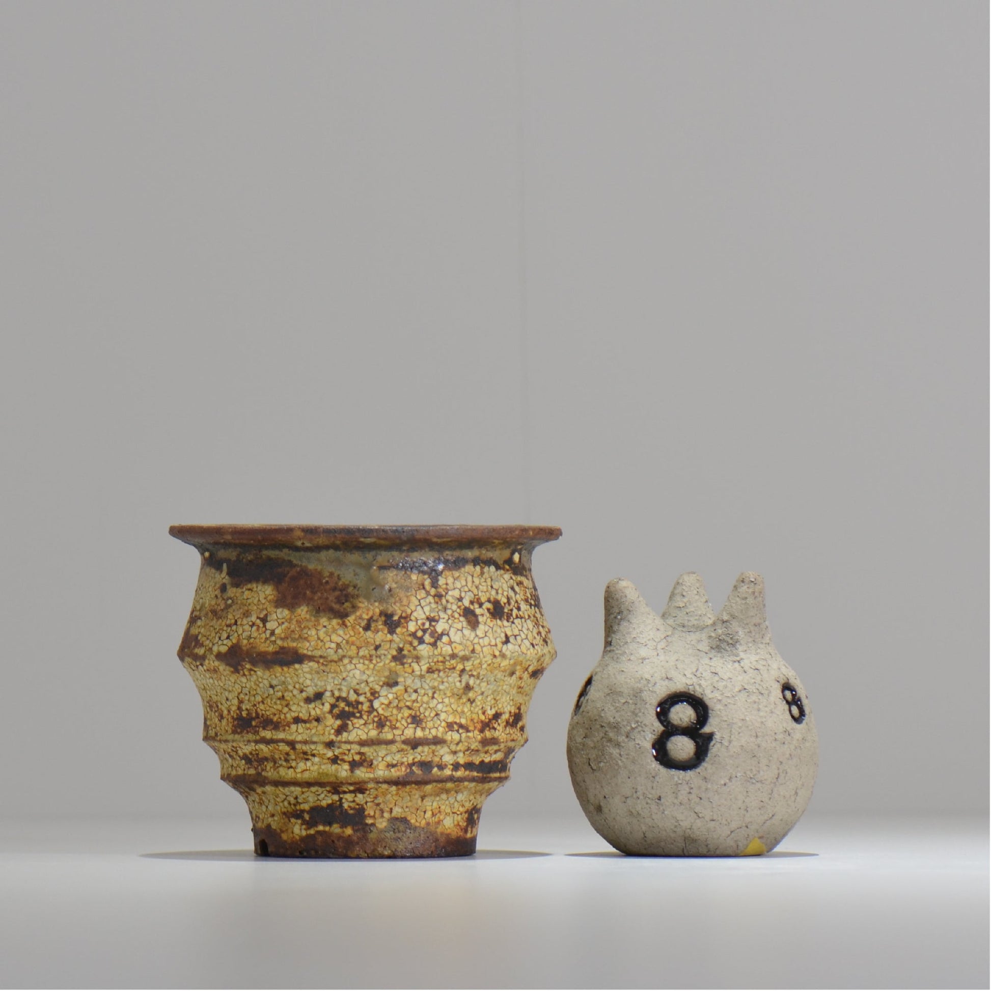 山下太 / ASOBO 罅（ひび）/ 28 / 約 φ11.6cm / 植木鉢