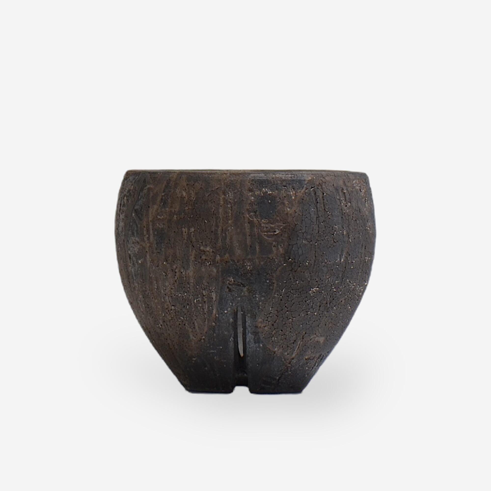 沼野秀章 / black_wrap 03 /  約 φ10cm  /  植木鉢
