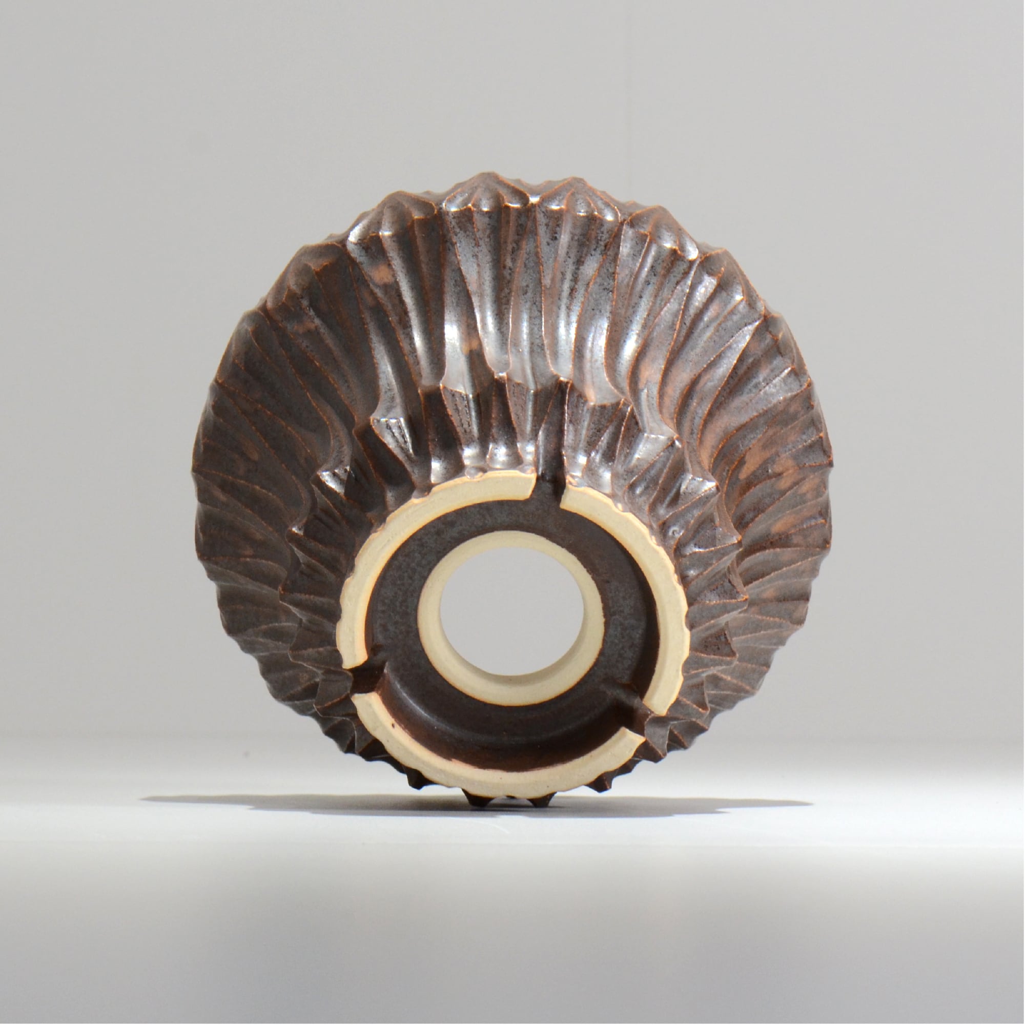 中野 明彦 / KIRIKO‗n10 / 約 φ15cm / L / ダークブラウン / 植木鉢