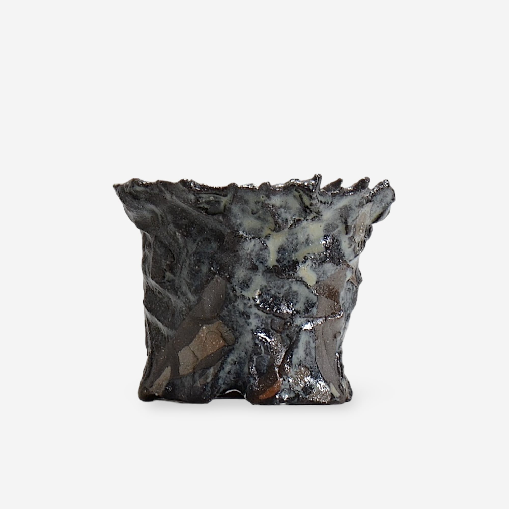 木村 貴史 / KUROSAI_BL002 /  約 φ11.0cm /  植木鉢
