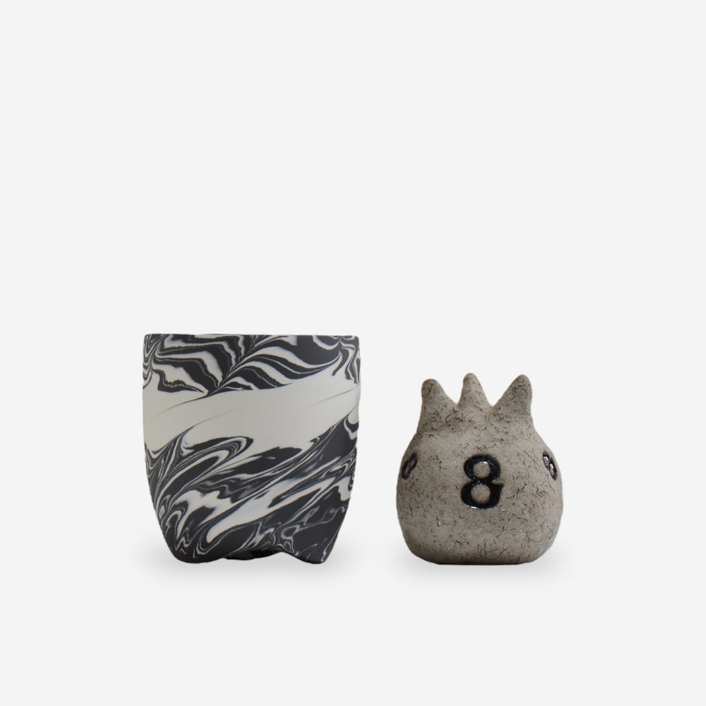 山本真郎 / 白仙-hakusen001 / 約φ9.5cm / 植木鉢