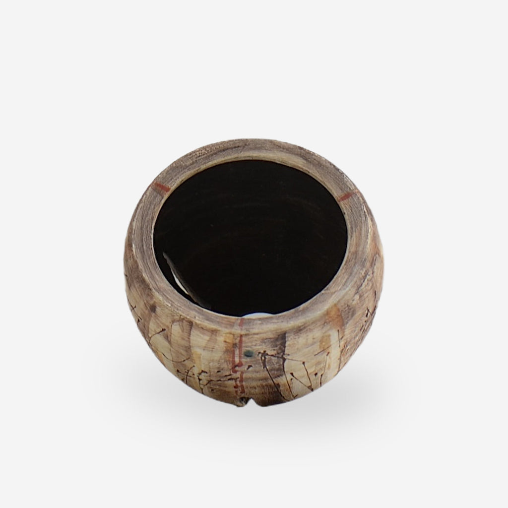 沼野秀章 / 刻む音 02  /   約 φ 9.6 cm  /  植木鉢
