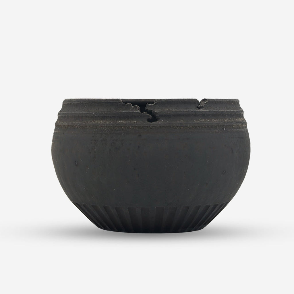菊地元野 / TEN BLACK MATT - 01/Lサイズ / 約φ15.2cm / 植木鉢