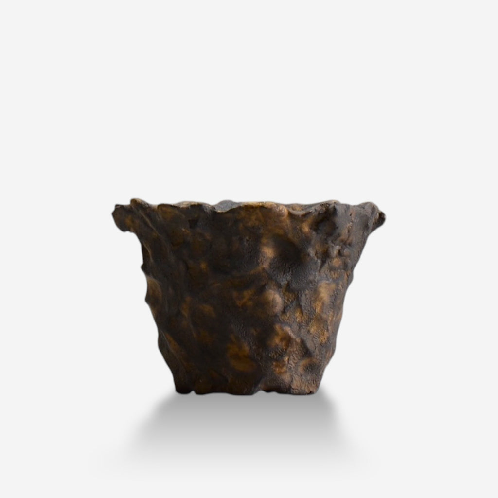 木村 貴史 / BRONZE_br001 /  約 φ10.5cm /  植木鉢