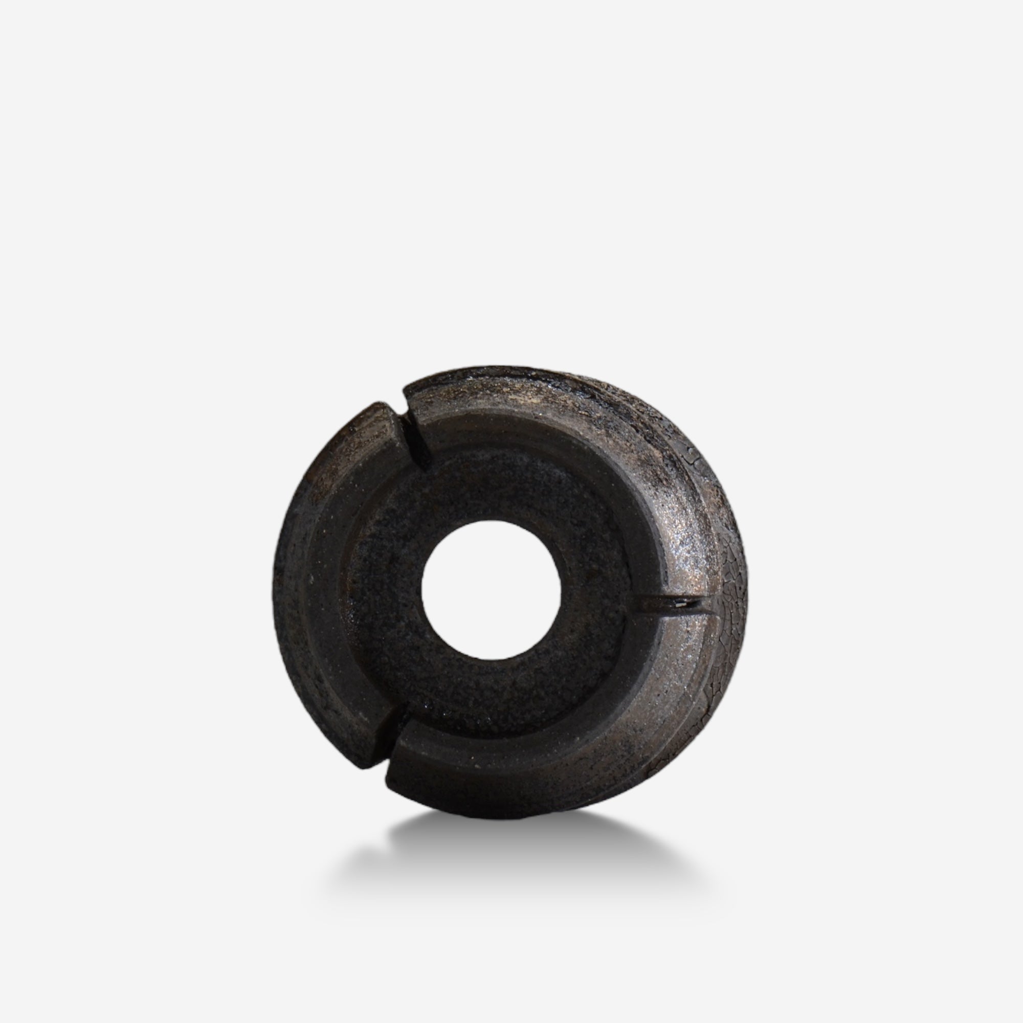 沼野秀章 / black_wrap 18/  約 φ14.4cm  /  植木鉢