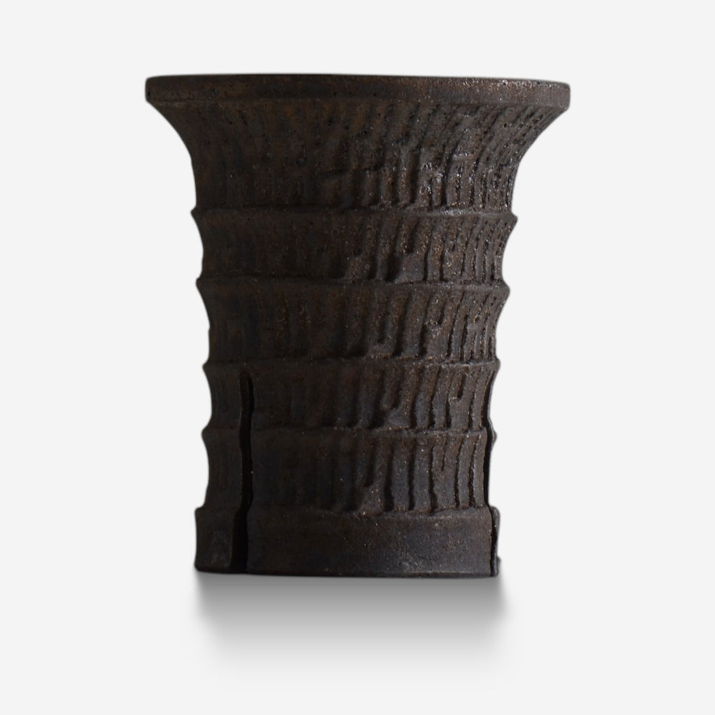 沼野秀章 / black_wrap 19/  約 φ13.8cm  /  植木鉢