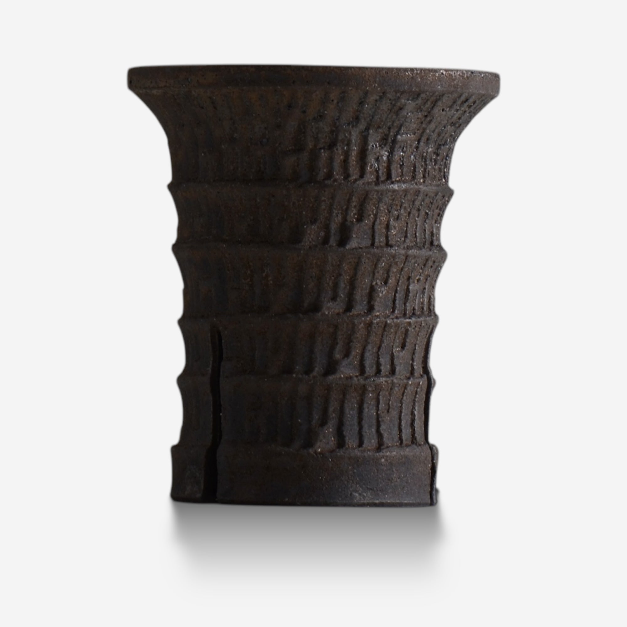沼野秀章 / black_wrap 19/  約 φ13.8cm  /  植木鉢