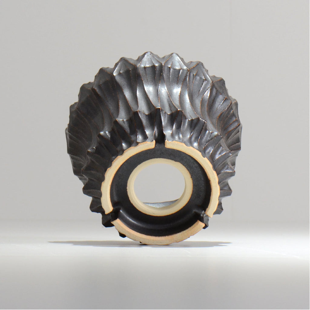 中野 明彦 / KIRIKO‗n03 / 約 φ12.5cm / M / ブラック / 植木鉢