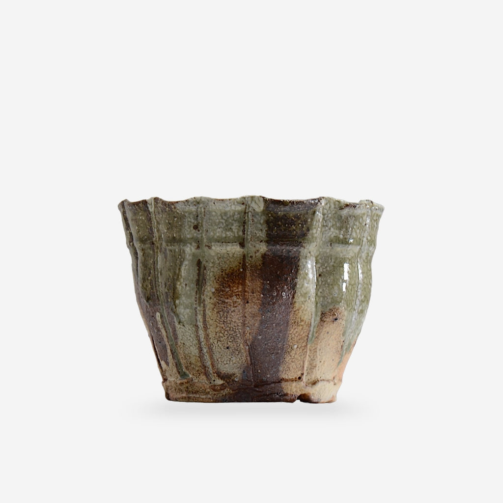須釜 優子 / 伊賀輪花鉢 / Su12 / 約φ15.0cm / 植木鉢