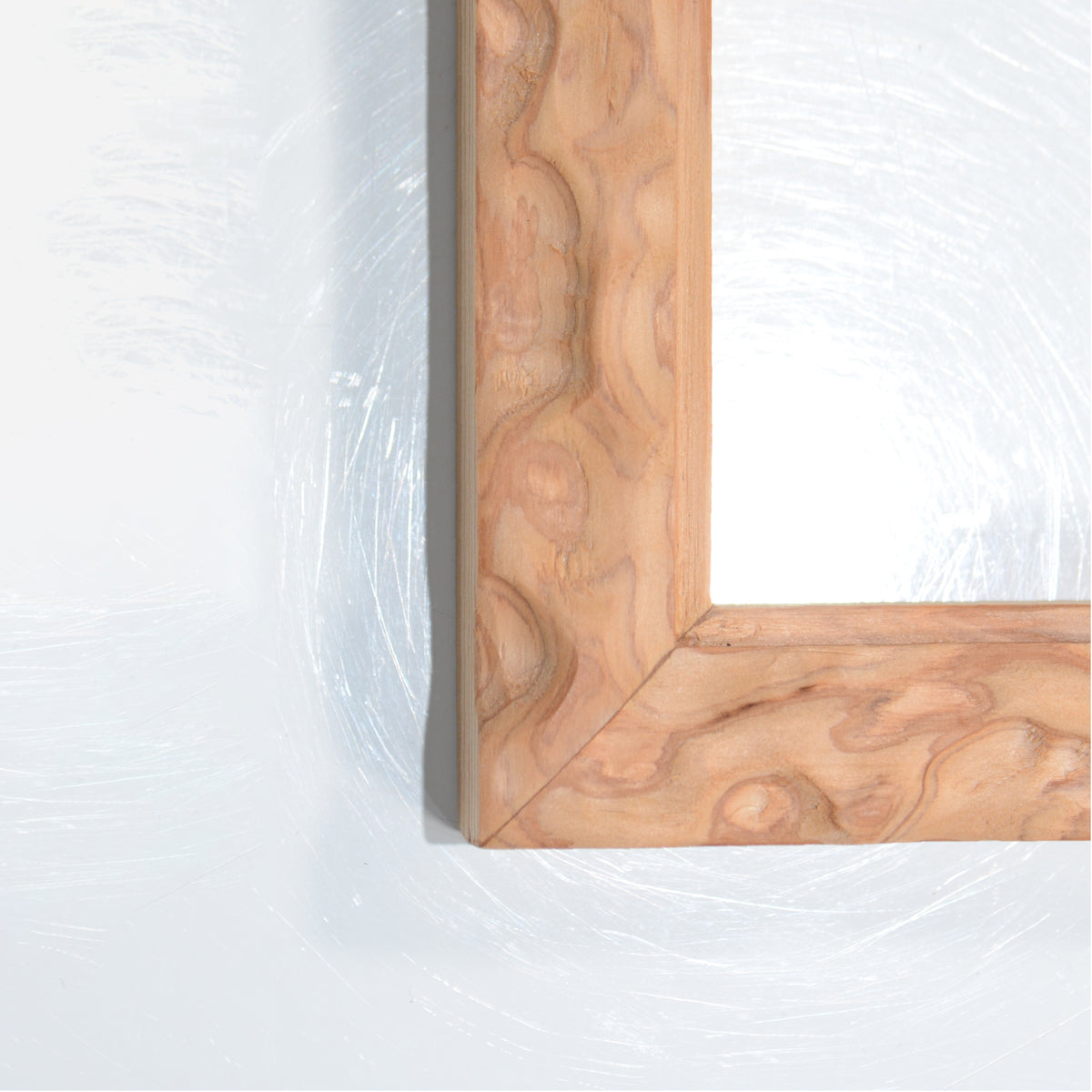 第3ワームホール：com / 雲紋(杉)  /  com03_una12_xl / W36cm × H46.5cm / ビカクシダ額