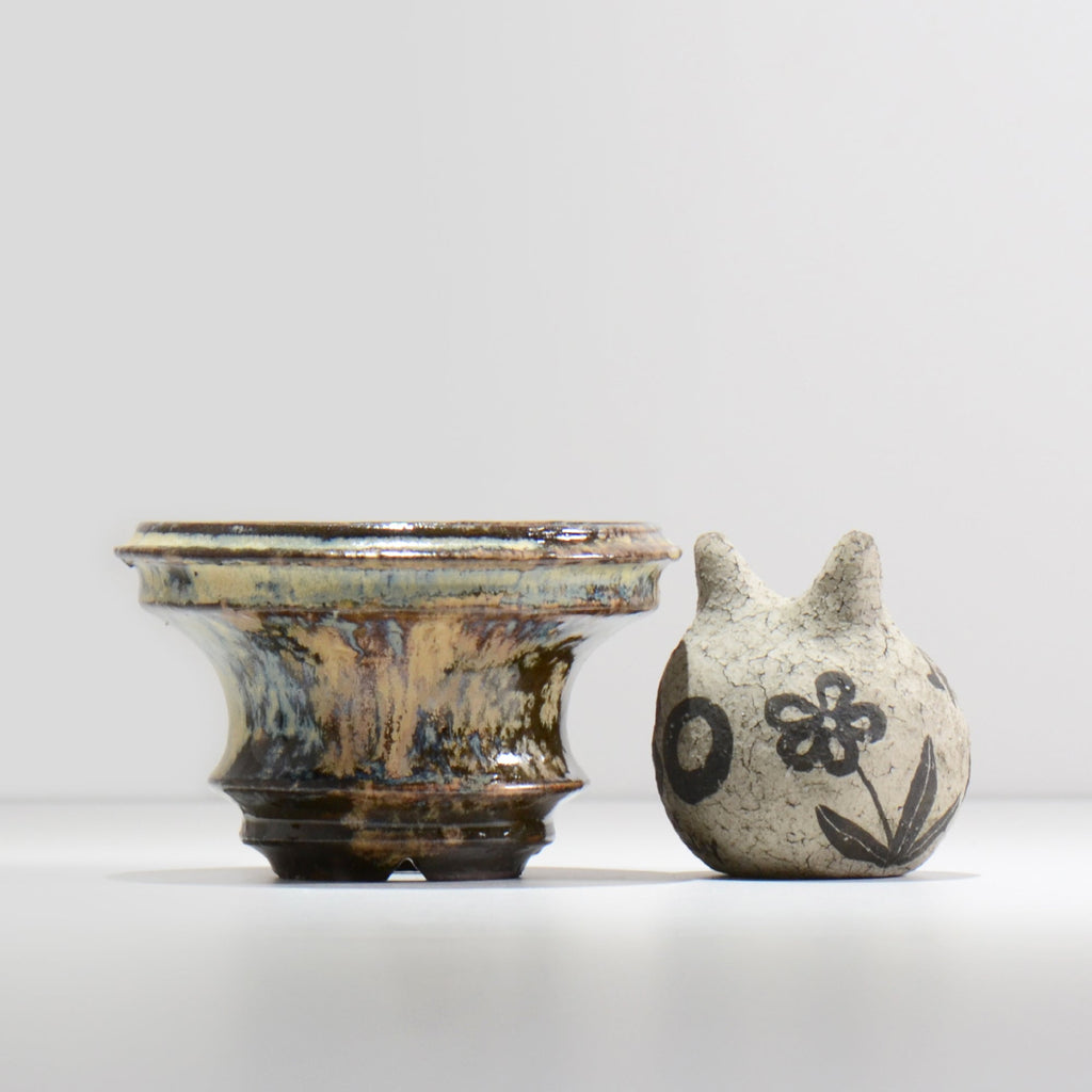ヒノモトナツミ / 縁-ふち- / cone2_13 /  約 φ12.4cm / 植木鉢