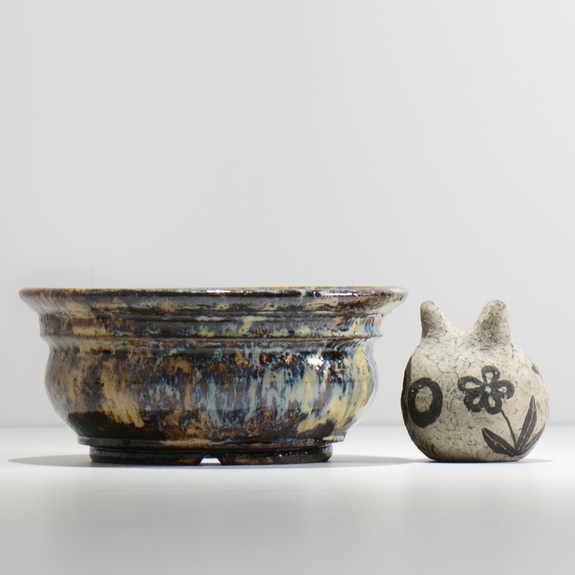 ヒノモトナツミ / 縁-ふち- / cone2_47 /  約 φ20.3cm / 植木鉢