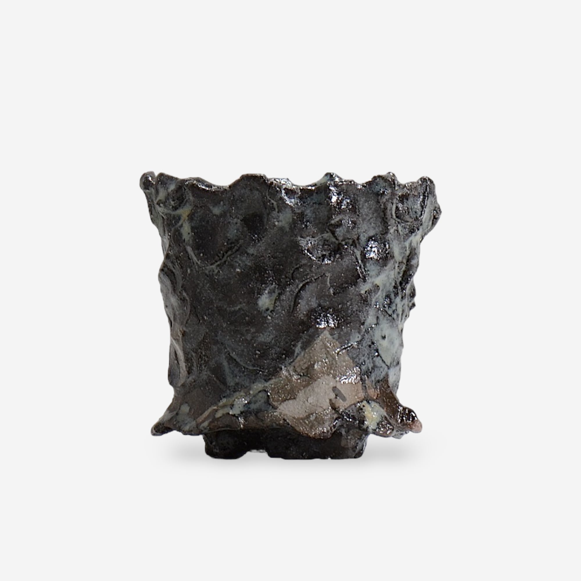 木村 貴史 / KUROSAI_BL005 /  約 φ9.5cm /  植木鉢