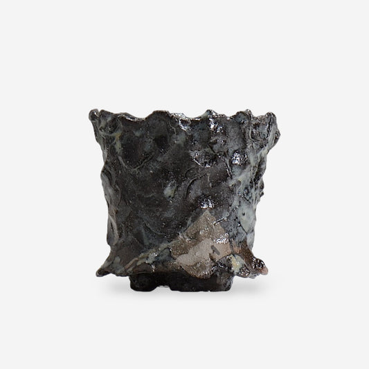 木村 貴史 / KUROSAI_BL005 /  約 φ9.5cm /  植木鉢