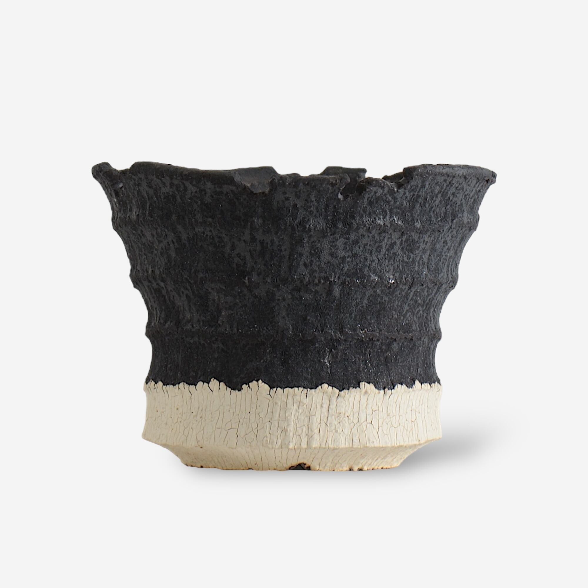 菊地元野 / AVOCADO BORDER ツートン 05 / XL / 約φ16.5cm / 植木鉢