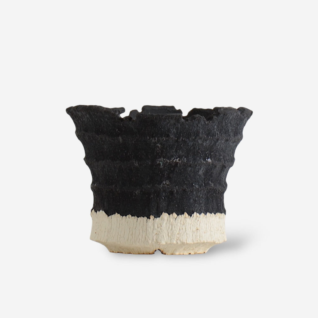 菊地元野 / AVOCADO BORDER ツートン 05 / L / 約φ13.5cm / 植木鉢