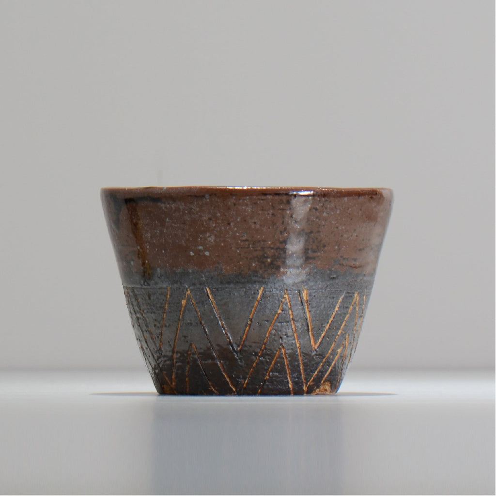 鈴木典子/  folk art 07 / 約 φ12.5cm / 植木鉢