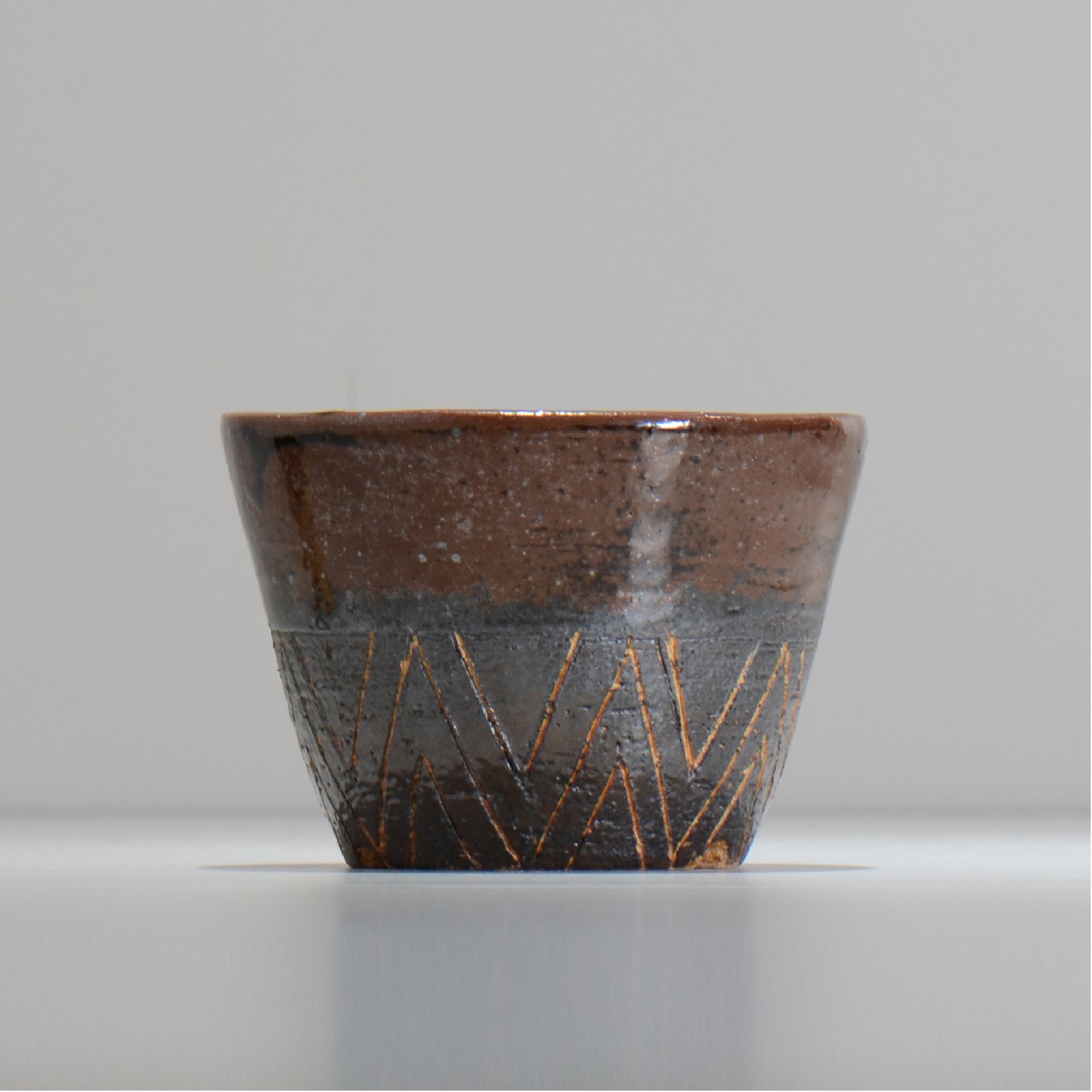 鈴木典子/  folk art 07 / 約 φ12.5cm / 植木鉢