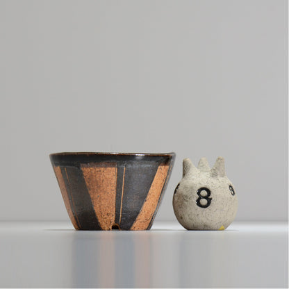 鈴木典子/  folk art 11 / 約 φ14.8cm / 植木鉢