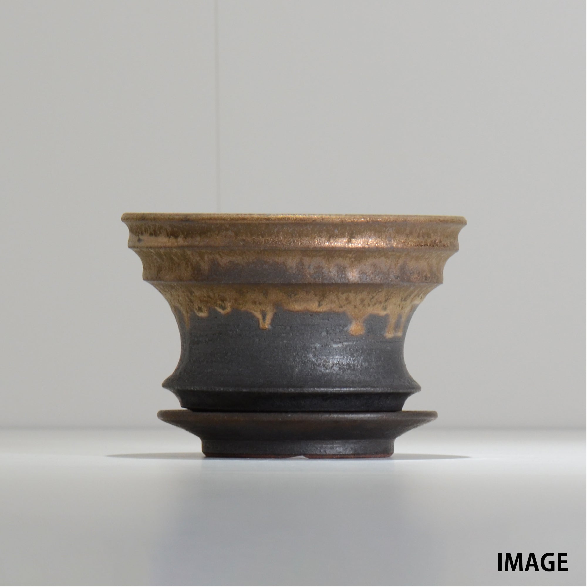 fuclay / FUCLAY black / fbp_01_s / 約 φ12cm / 鉢受け皿