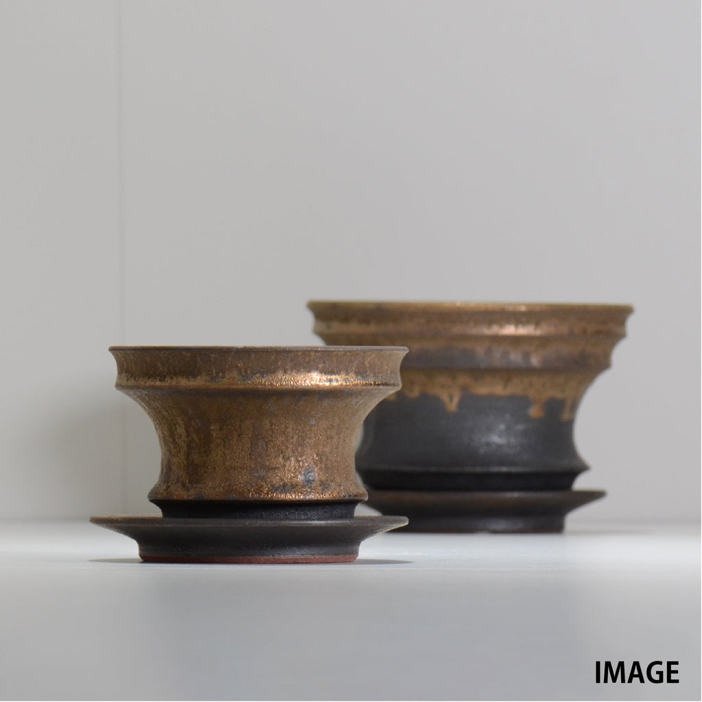 fuclay / FUCLAY black / fbp_01_s / 約 φ12cm / 鉢受け皿