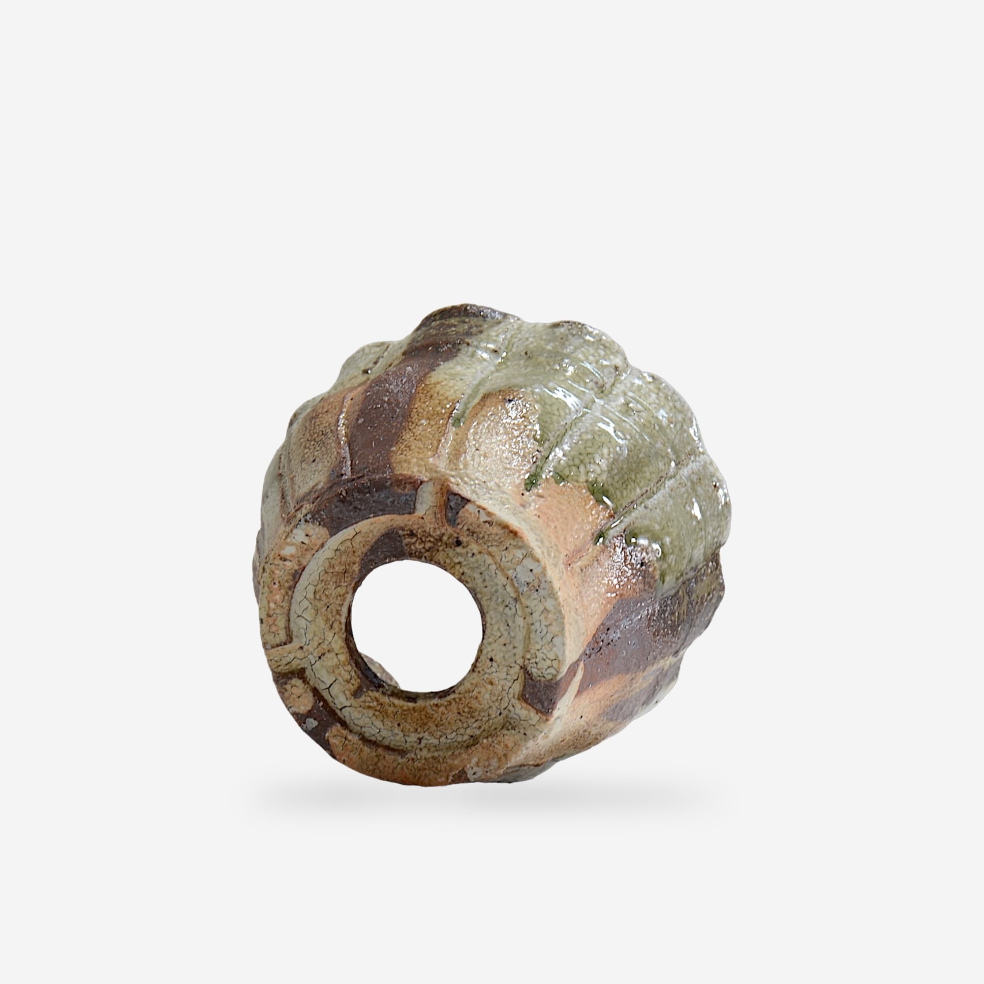 須釜 優子 / 伊賀輪花鉢 / Su12 / 約φ15.0cm / 植木鉢