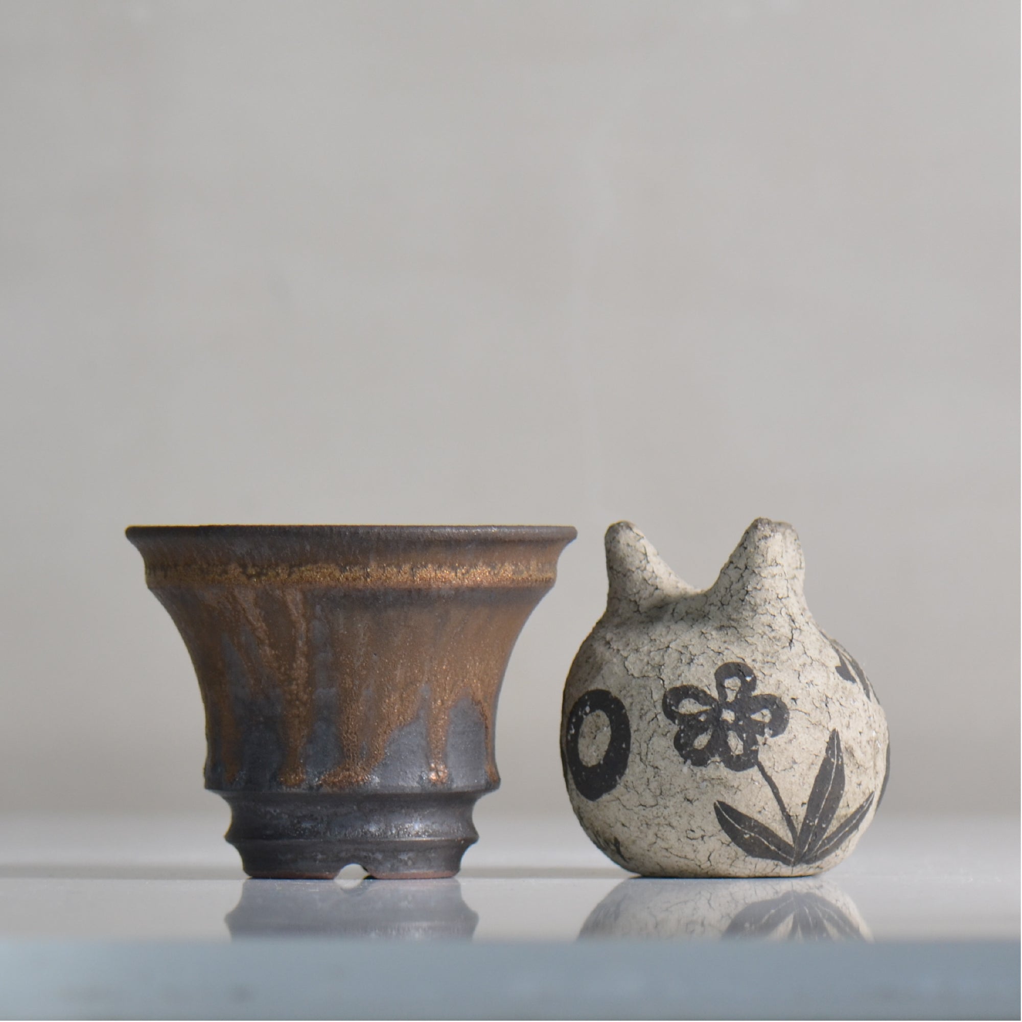 fuclay / FUCLAY black / fu4_fb01_s / 約 φ10.5cm / 植木鉢