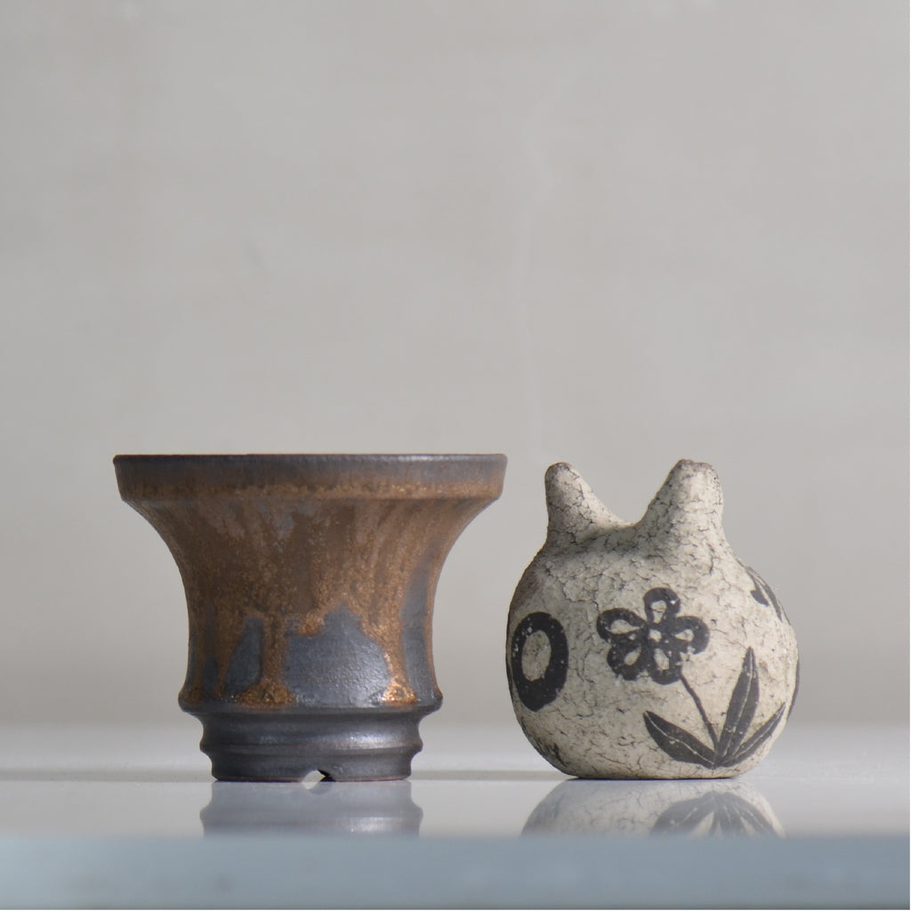fuclay / FUCLAY black / fu4_fb02_s / 約 φ10.5cm / 植木鉢