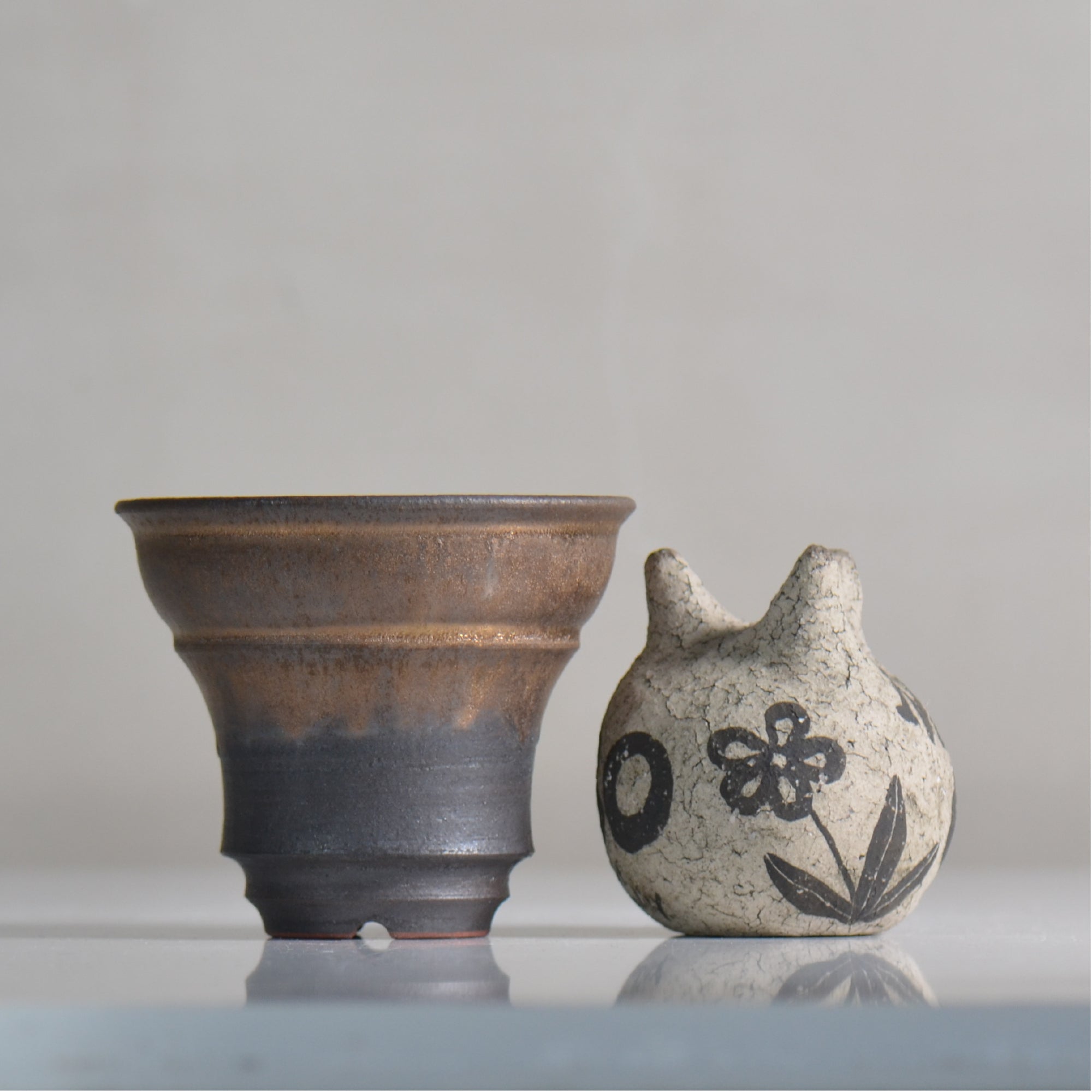 fuclay / FUCLAY black / fu4_fb04_s / 約 φ11cm / 植木鉢