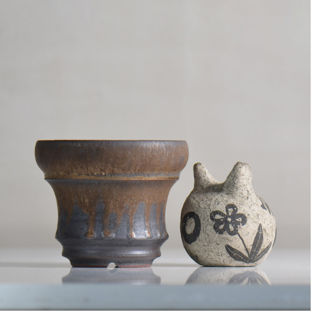 fuclay / FUCLAY black / fu4_fb05_s / 約 φ11.7cm / 植木鉢