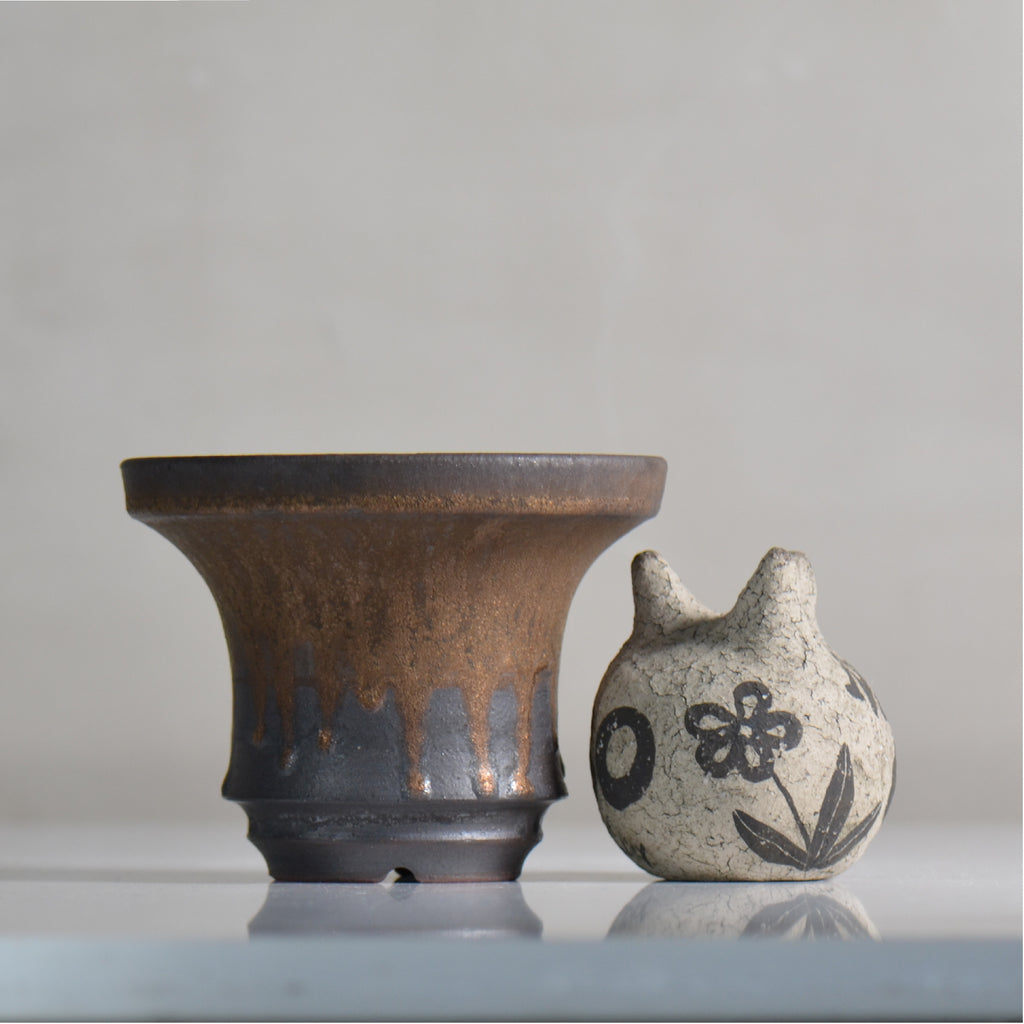fuclay / FUCLAY black / fu4_fb08_m / 約 φ13.6cm / 植木鉢