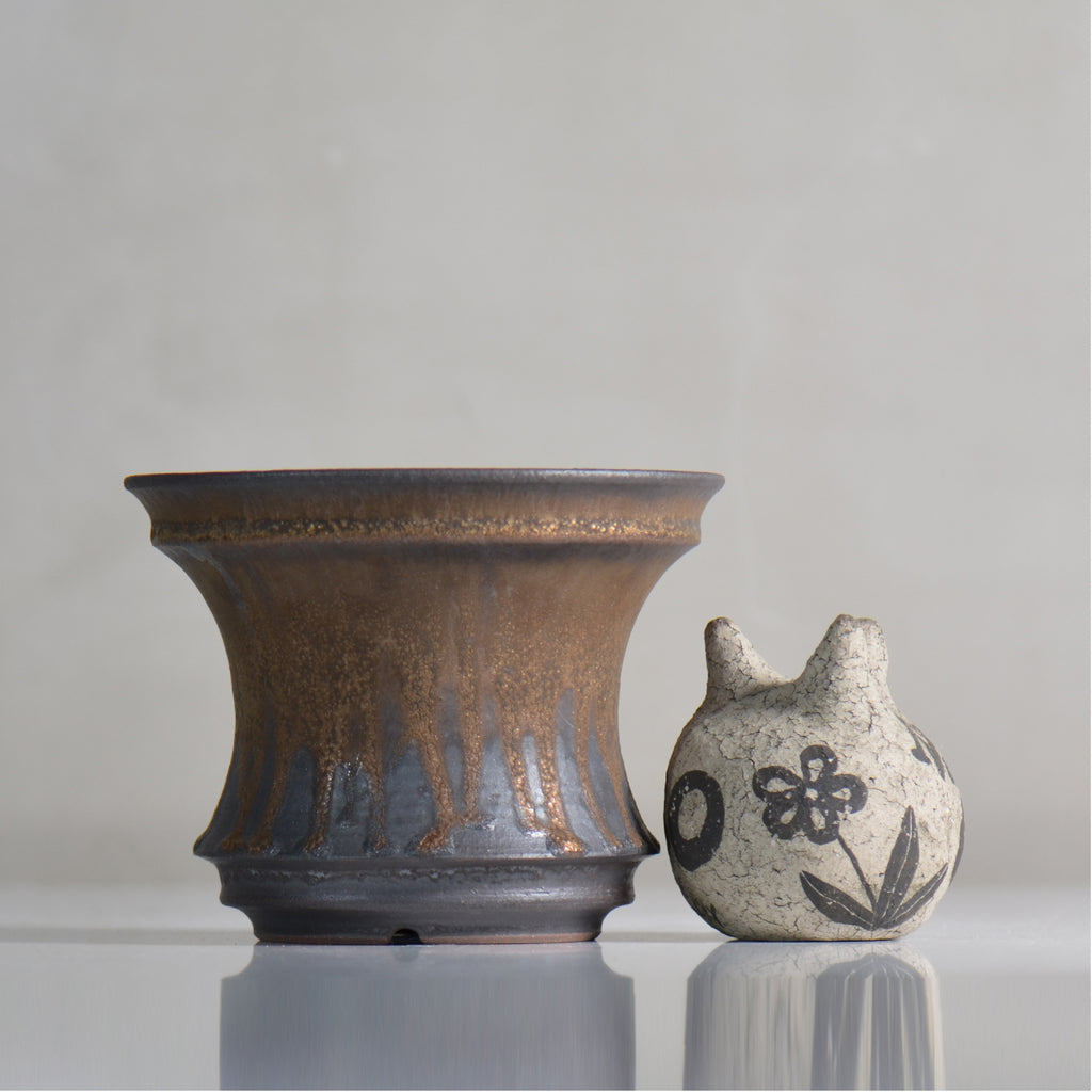 fuclay / FUCLAY black / fu4_fb10_l / 約 φ15.5cm / 植木鉢